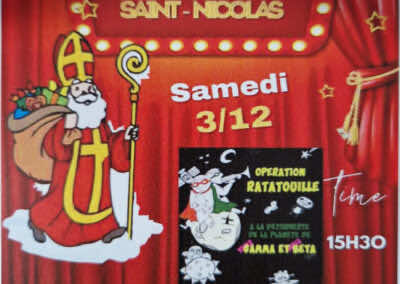 Spectacle de la Saint Nicolas le 3 décembre 2022 à 15h30